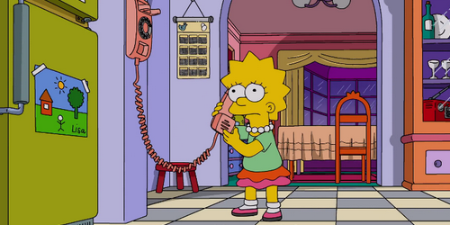 Quelqu'un est au téléphone avec Lisa (alias Eleven). Danger Things